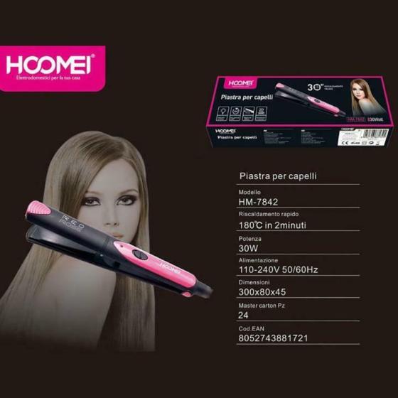 PIASTRA PER CAPELLI 30W HOOMEI - XMFRHP