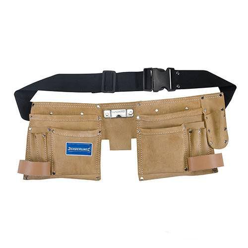 BORSA DA LAVORO CON CINTURA x CARPENTIERE MARTELLO CHIODI   UTENSILI 11 tasche