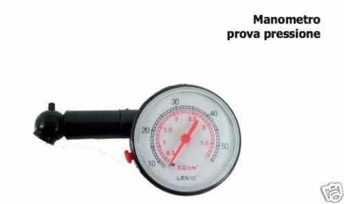 MISURATORE PRESSIONE Manometro Pneumatici Gomme Moto AUTO