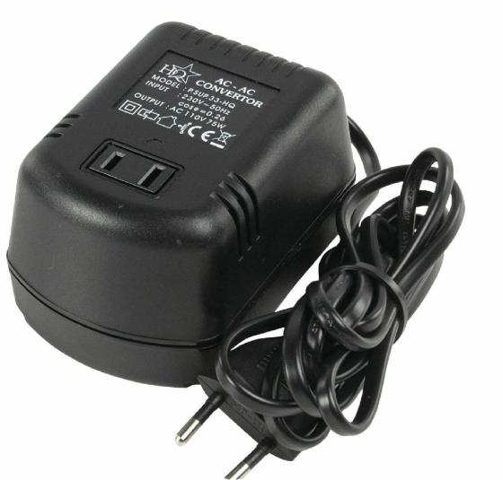 TRASFORMATORE RIDUTTORE TENSIONE DA 230V EU> 110V TIPO U.S.A 75w