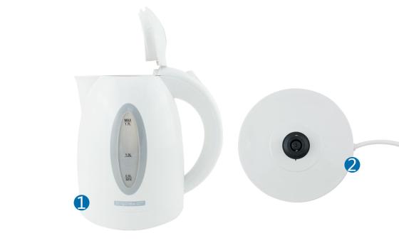 Aigostar 30CDW - Bollitore Elettrico 1,7L 2200W Acqua Calda