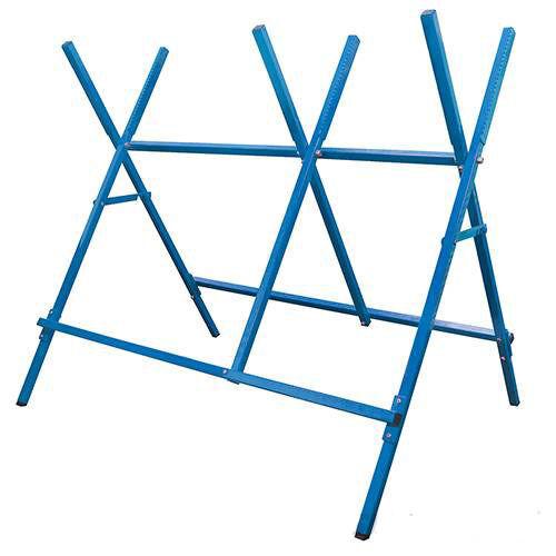 CAVALLETTO TAGLIALEGNA PIEGHEVOLE TAGLIA LEGNA SUPPORTO IN ACCIAIO 150 KG.