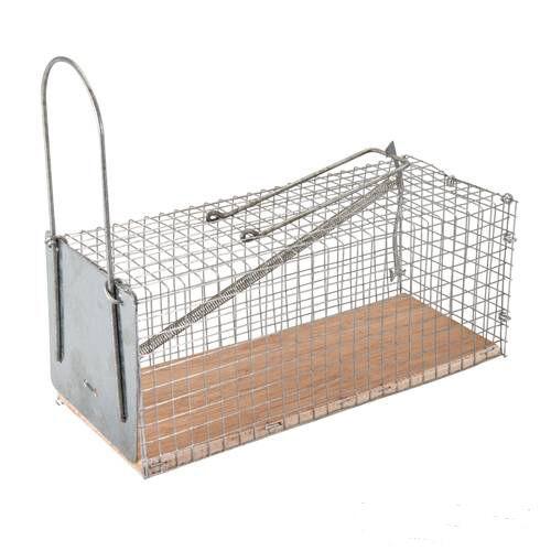 Trappola a gabbia per topi e ratti 250 x 90 x 90 mm
