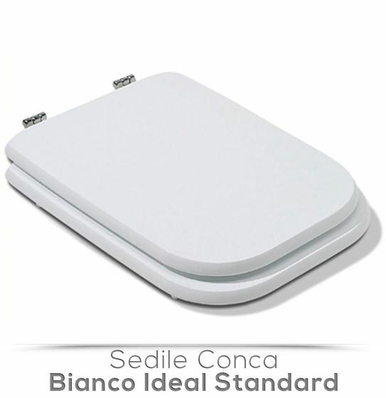 COPRI WC COPRIVASO SEDILE CERAMICA IDEAL STANDARD COMPATIBILE CONCA BIANCO MDF