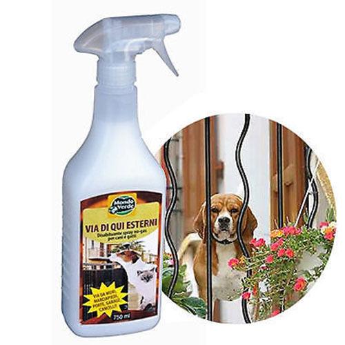 DISABITUANTE REPELLENTE SPRAY X CANI GATTI VOLATILI ML. 750 VIA DI QUI ESTERNI