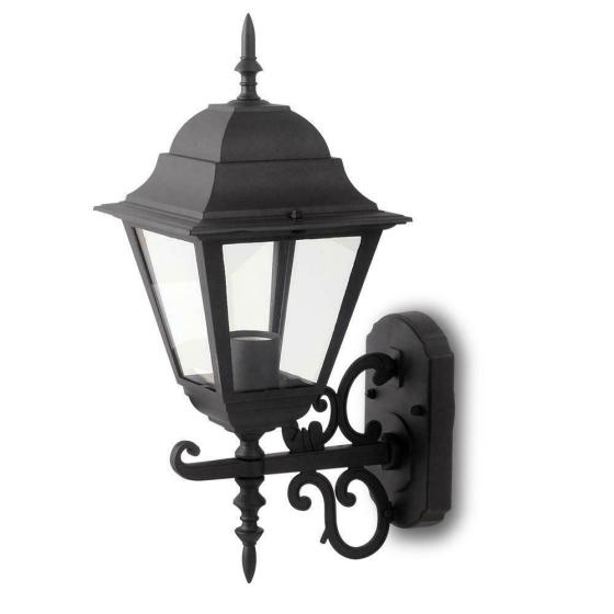 LAMPADA GIARDINO DA PARETE E27 MATT NERO GRANDE - XXSFRF