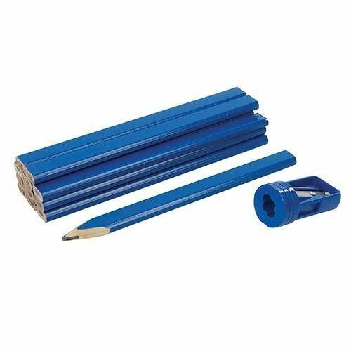 SET DI MATITE LAPIS E TEMPERAMATITE PER CARPENTIERE MURATORE 13 PEZZI