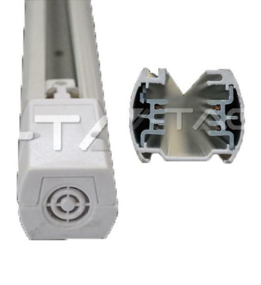 PISTA PER LUCE A LED 4 FILI 2 METRI CORPO BIANCO - XXMAEH