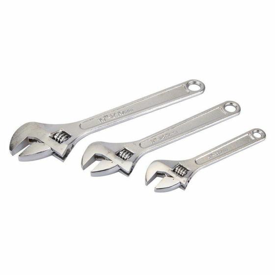 CHIAVE INGLESE REGOLABILE UNIVERSALE PER DADI E BULLONI KIT 150, 200 e 250 mm
