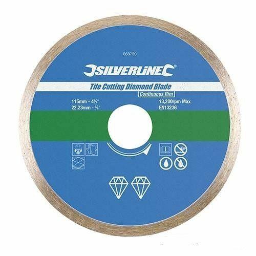 LAMA DISCO DIAMANTATO PER SMERIGLIATRICE MOLA PER TAGLIO PIASTRELLE 115mm