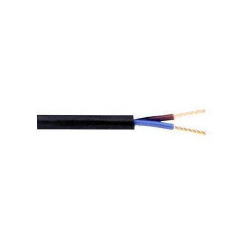 CAVO SIMILGOMMA FILO ELETTRICO PROLUNGA NERO CAVETTO RIVESTITO 2x0,75 MT 2