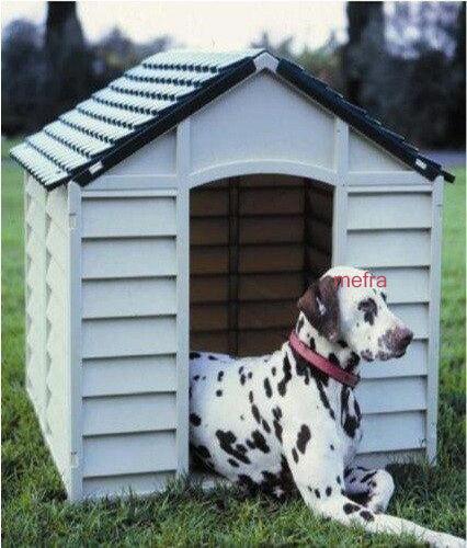 CUCCIA PER CANI IN PVC/RESINA 72x72x68H BEIGE VERDE TAGLIA GRANDE PER ESTERNO