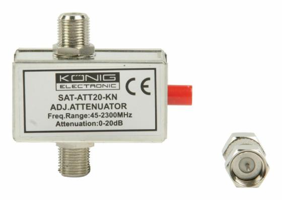 ANTENNA TV SATELLITE SATELLITARE DECODER ATTENUATORE VARIABILE 20DB