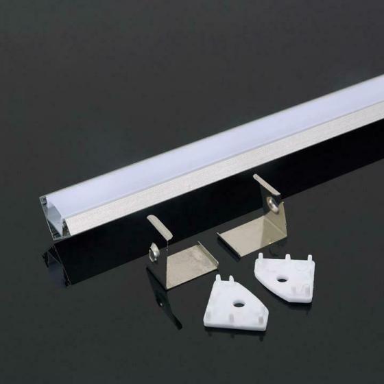 PROFILO IN ALLUMINIO 2000 X 19 X19MM MILKY - XMMMMO