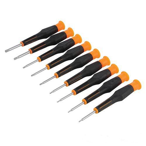 Set 9 giraviti  precisione cacciaviti TORX T4, T5, T6, T7, T8, T9, T10, T15,T20