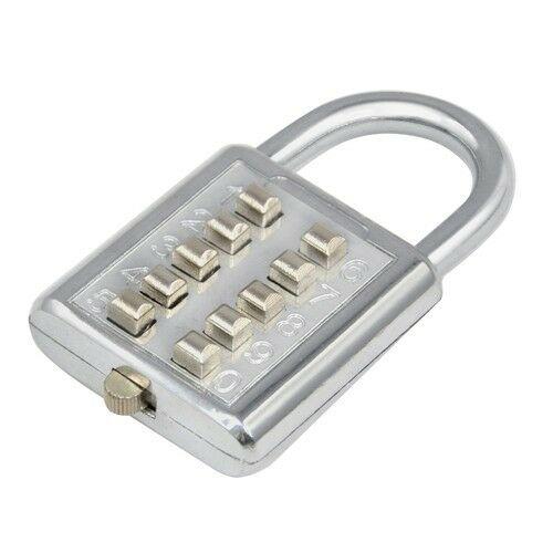 LUCCHETTO A COMBINAZIONE PER ARMADIETTO SPOGLIATOIO  10 Cifre 38mm -Trixes