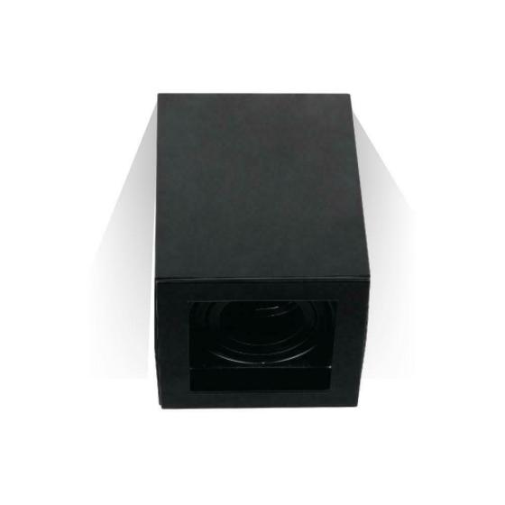 GU10 ADATTATORE PER FARETTI QUADRATO NERO - XXEPOS