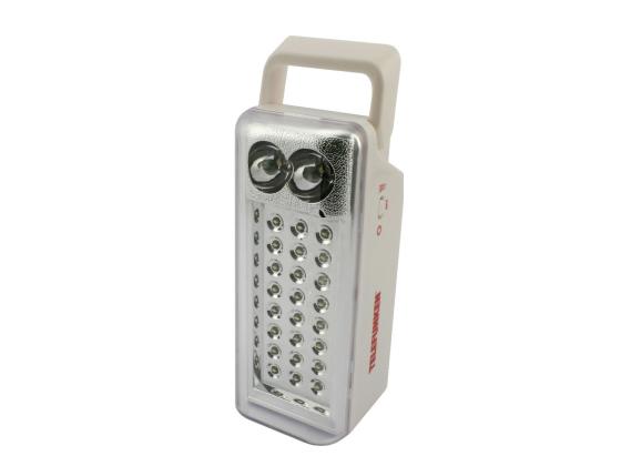 LAMPADA LED A ACCENSIONE AUTOMATICA EMERGENZA CASA 24-2 RICARICABILE PORTATILE