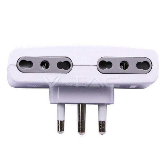 ADATTATORE SPINA 16A 4 PRESE 10/16A BIPASSO MAX:1500W - XMEEFA