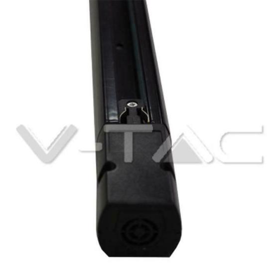 PISTA BINARIO TRIFASE PER LUCE A LED 4 FILI 1 METRI CORPO NERO - XXMEHF
