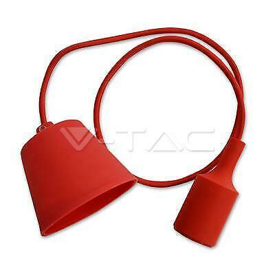 E27 LAMPADARIO CON PORTALAMPADA ROSSO - XXESEE