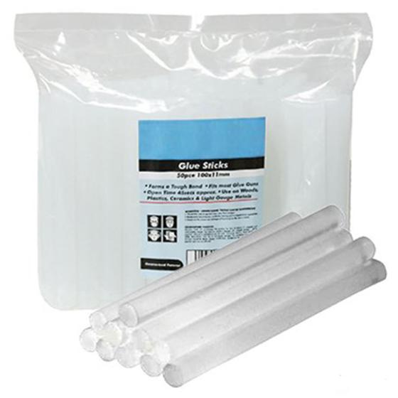 50 pz stock COLLA SILICONE STICKS  PISTOLA CALDO ADESIVA TERMO INCOLLANTE 698462