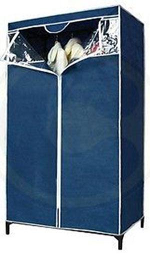 ARMADIO TNT TESSUTO CON CERNIERA PORTABITI CASA CAMPEGGIO CM 80 X 46 X 156
