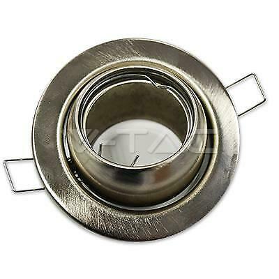 GU10 CORPO ROTONDO CAMBIO ANGOLO SATIN NICKEL - XXEPSR