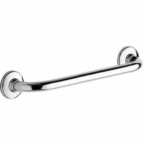 MANIGLIONE MANIGLIA IN OTTONE CROMATO DA BAGNO CM.40 PER ANZIANI-DISABILI