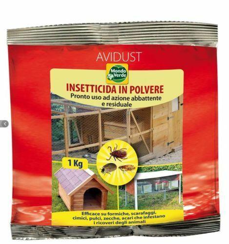 INSETTICIDA IN POLVERE PER USO ZOOTECNICO KG 1 FORMICHE PIDOCCHI PULCI ZECCHE