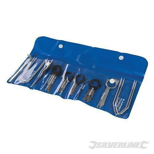 KIT SET 20 PZ PER RIMOZIONE ISTALLAZIONE MONTAGGIO STEREO AUTORADIO AUTO CAMPER