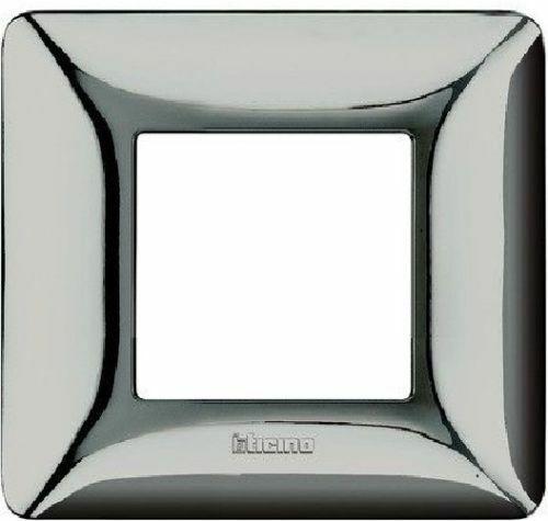 BTICINO SERIE MATIX AM4802GCR PLACCA 2P COLOR CROMO LUCIDO