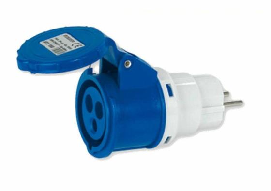 ADATTATORE MOBILE CANTIERE SPINA SCHUKO / PRESA INDUSTRIALE 2P-T 16A 220V ROSI
