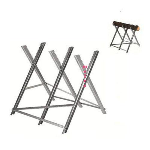 CAVALLETTO TAGLIALEGNA PIEGHEVOLE TAGLIA LEGNA SUPPORTO IN ACCIAIO 150 KG.