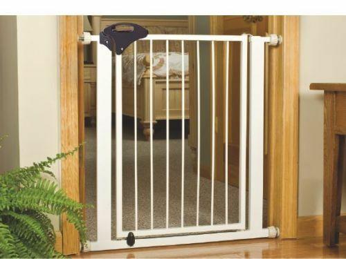 CANCELLETTO CANCELLO DI SICUREZZA PER BAMBINI O ANIMALI BIANCO L84,7X3XH91,2