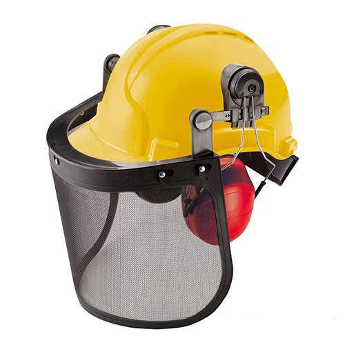 Visiera Elmetto Resistente  Casco Forestale prodettivo udito Antinfortunistico