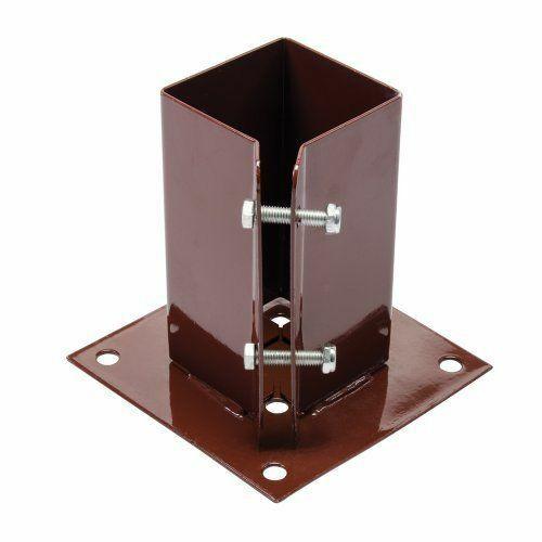 SUPPORTO STAFFA DI FISSAGGIO PER PALI A PRESA FACILE SUPPORTO PER PALO 75x75 mm