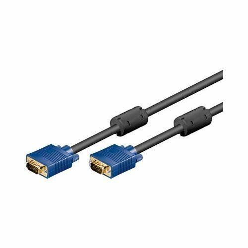 cavo monitor svga full hd spina 15 pin nero-blu 3 mt professionale