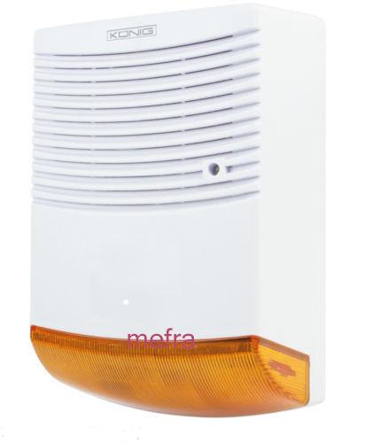 finta sirena no bentel di allarme con spia led rossa tiene lontano i ladri