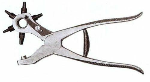 PINZA FUSTELLATRICE FUSTELLA 225mm IN ACCIAIO FORGIATO PER CUOIO PELLE PLASTICA