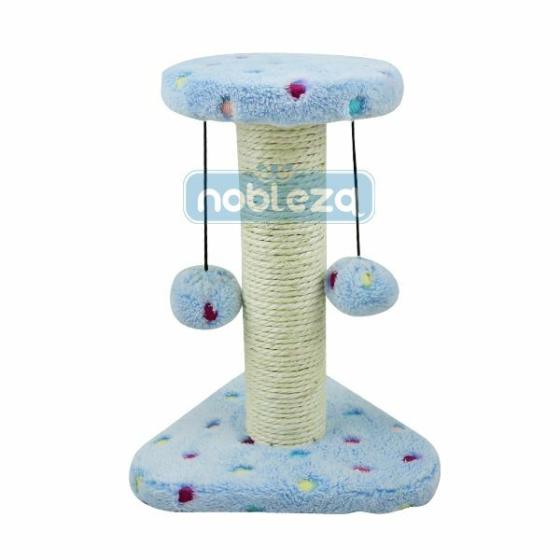 TIRAGRAFFI GIOCHI X GATTI MOLTO ROBUSTO CON PALLINE COLORE AZZURRO. GATTO CONTEN