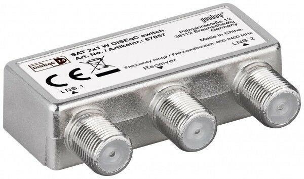 SWITCH DISEQC 2.0 2/1 GESTISCE 2 LNB DA UNA PARABOLA