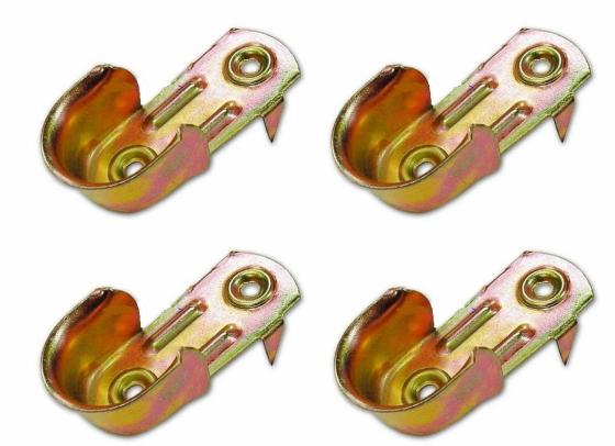 REGGITUBO LATERALE PER TUBO TONDO ARMADIO MM 18 METALLO 4 PEZZI PORTA ASTA ABITI