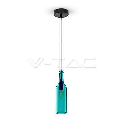 LAMPADARIO CON PORTALAMPADA BOTTIGLIA BLU - XXEEOP