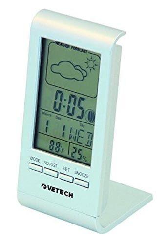 Stazione Meteo da tavolo Sensore Termometro Data UmiditA Interno-Esterno velamp