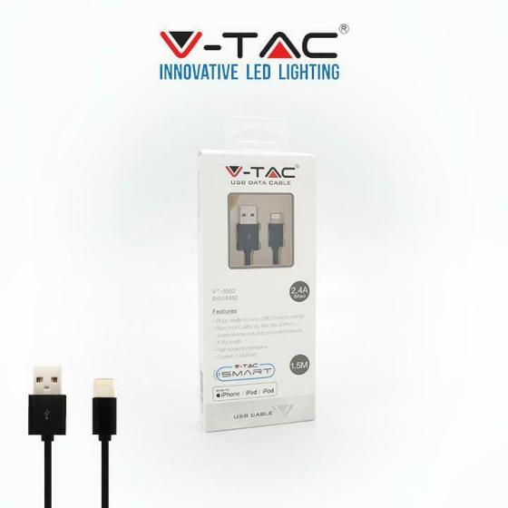 IPHONE CABLE BLACK WITH MFI LICENCE - XMEFOX