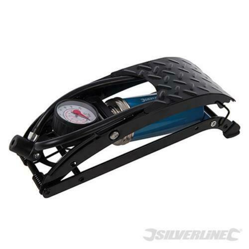 POMPA BICI BICICLETTA AUTO SCOOTER MOTO GONFIA GONFIAGGIO GOMME ARIA E MANOMETRO