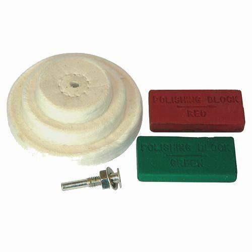 LUCIDANTE KIT 6 PZ DISCO PULITRICI RUOTE DREMEL POWERCRAFT POTENZA TRAPANO