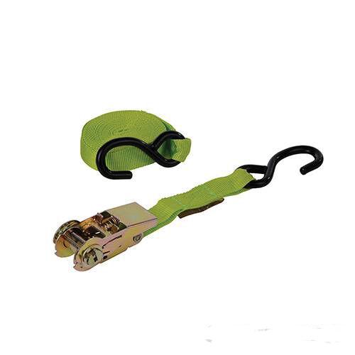 CINGHIA CON GANCI E CRICCHETTO 4,5 m - 25MM BLOCCA AUTO MOTO GANCIO 300 kg ms21s