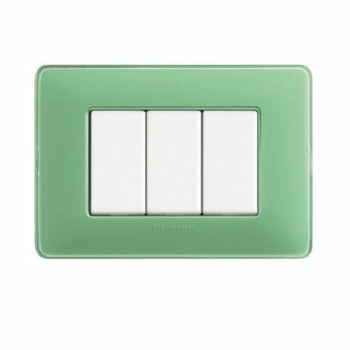 BTICINO MATIX PLACCA 4 MODULI AM4804CVC TE' VERDE am4804cvc